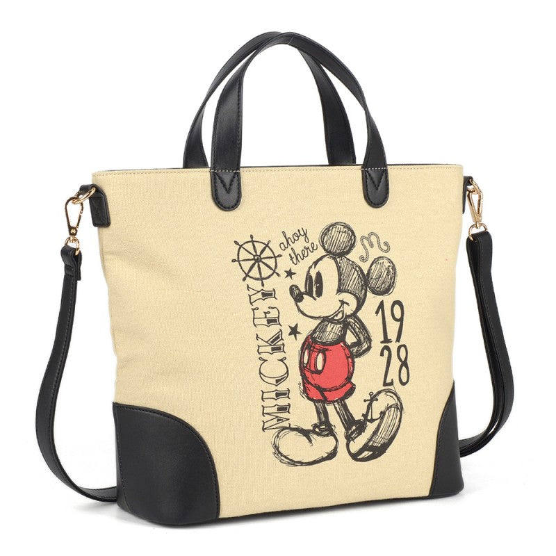 Bolsa Tote Mickey 1928 Bege Disney