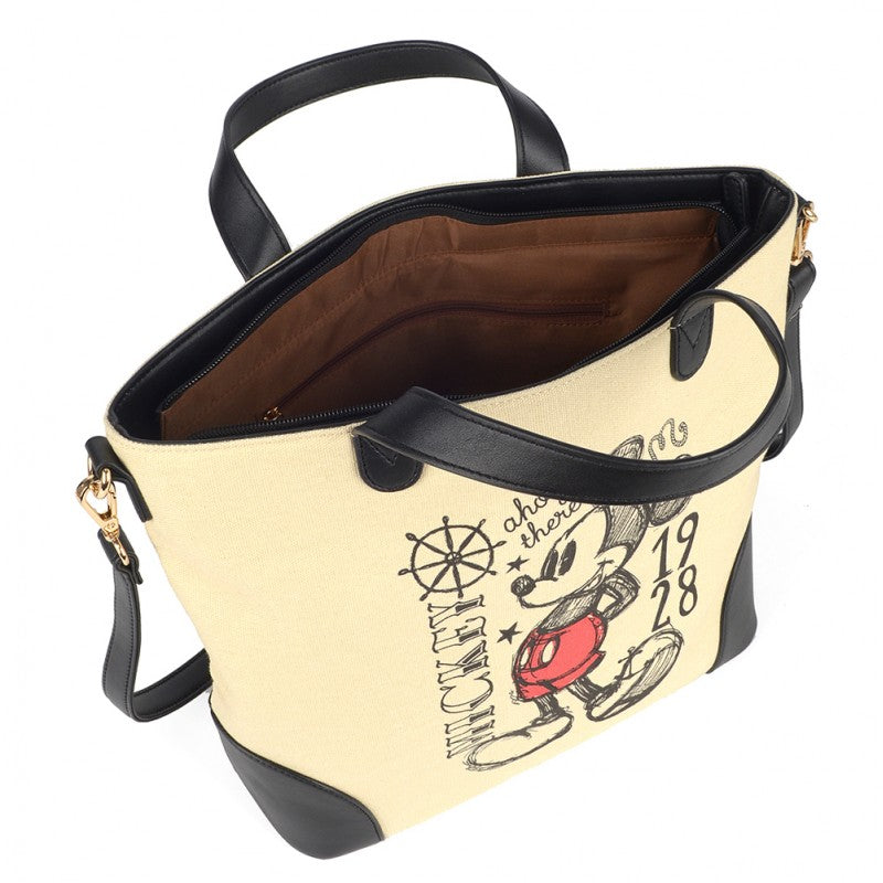 Bolsa Tote Mickey 1928 Bege Disney