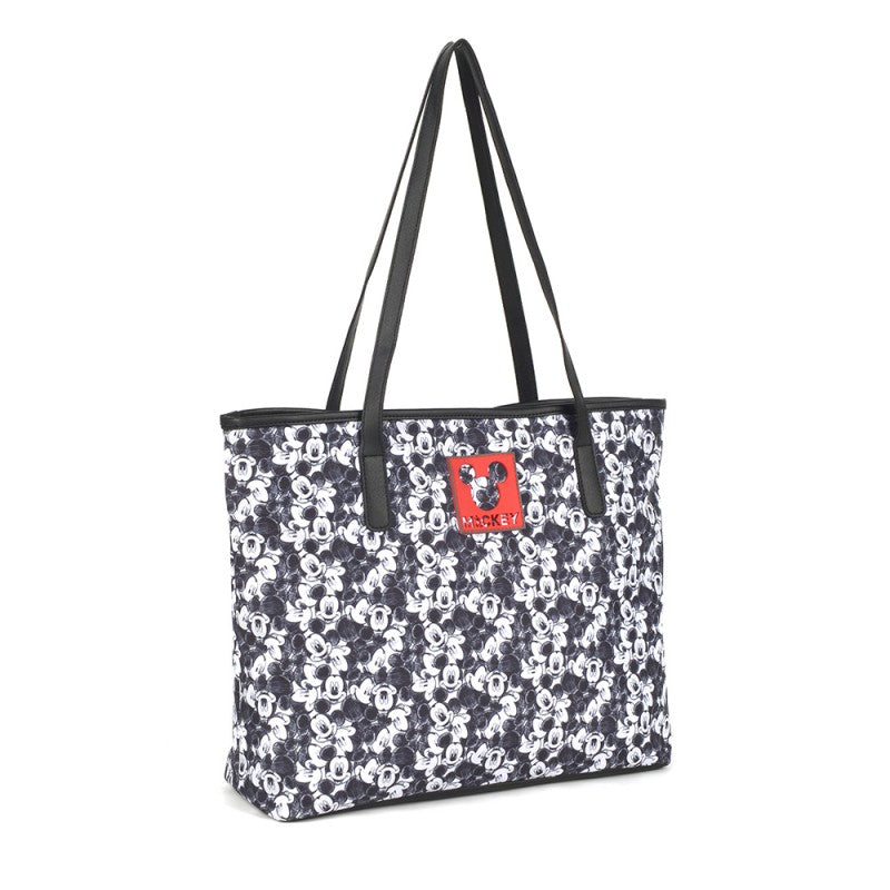 Bolsa Feminina Tote Mickey Sketch Preto Disney