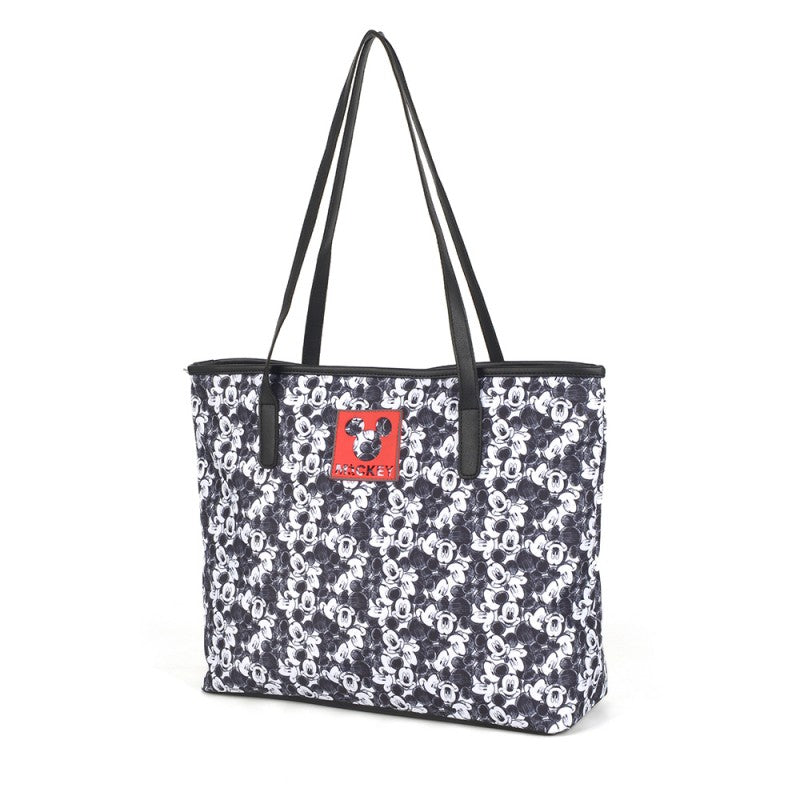 Bolsa Feminina Tote Mickey Sketch Preto Disney