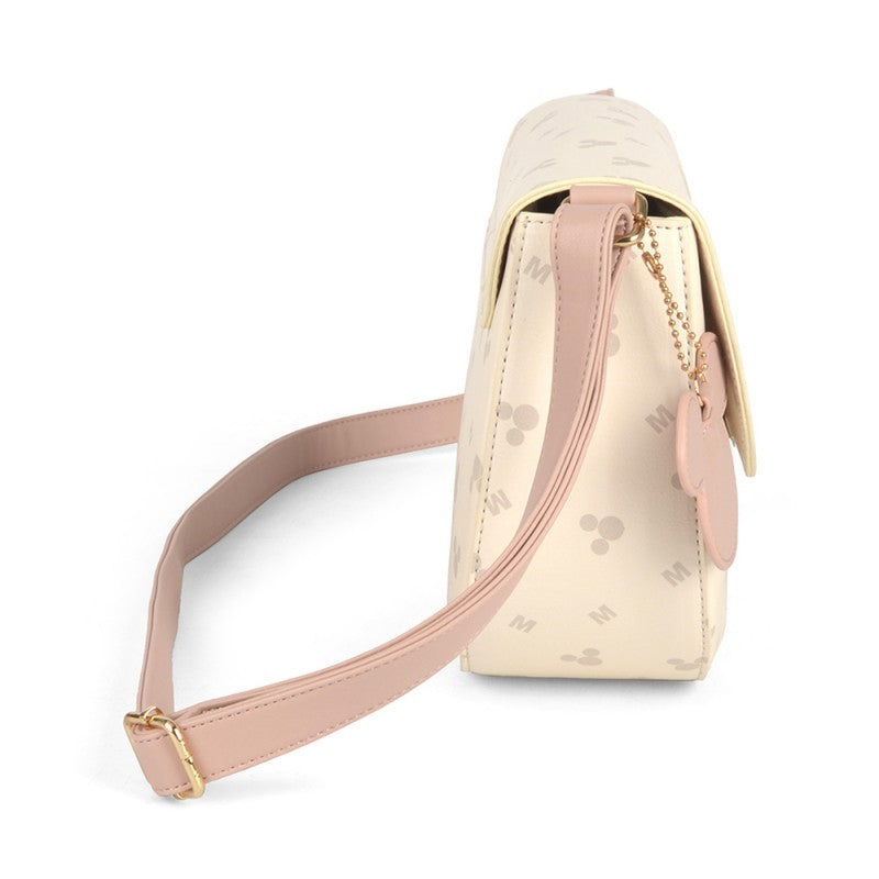 Bandolera De Mujer Mickey Heads Beis Disney