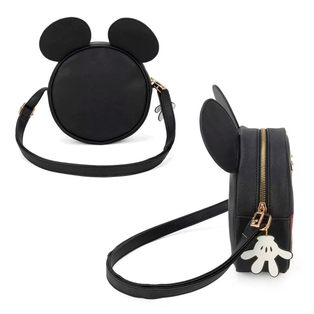 Bandolera de mujer Mickey tartán rojo