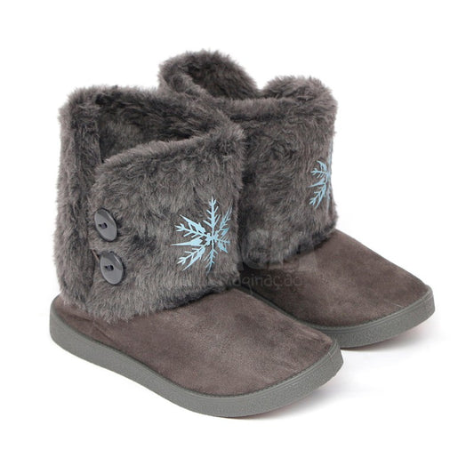 Bota Infantil Pantufa Snow Elsa Frozen Disney