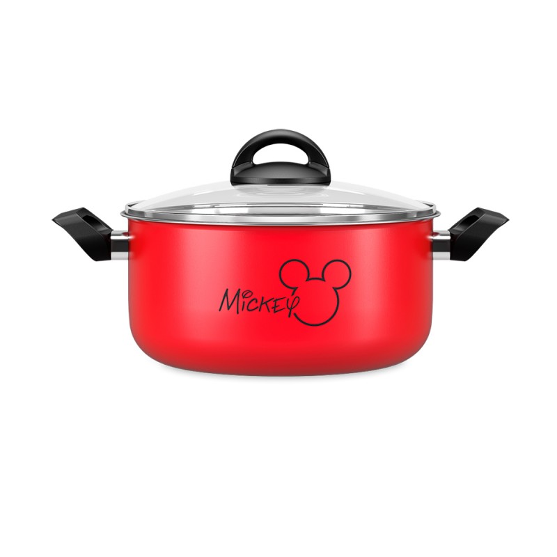 Panela Caçarola Mickey Mouse Alumínio 20cm 2,65L Disney VM