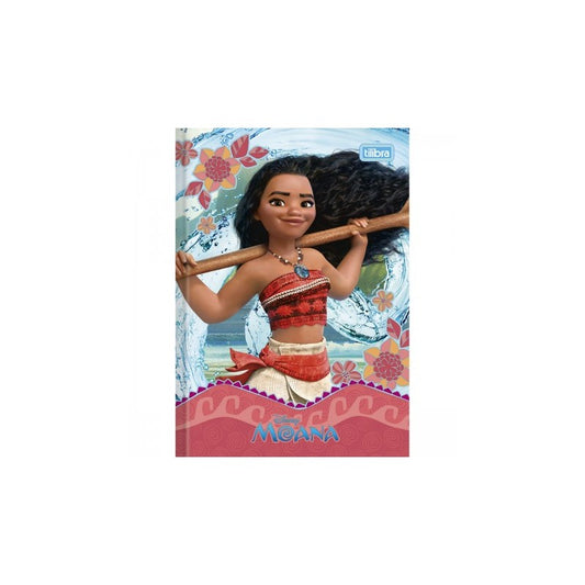 Caderno Brochura Capa Dura Top 1/4 Moana - Um Mar de Aventuras 48 Folhas