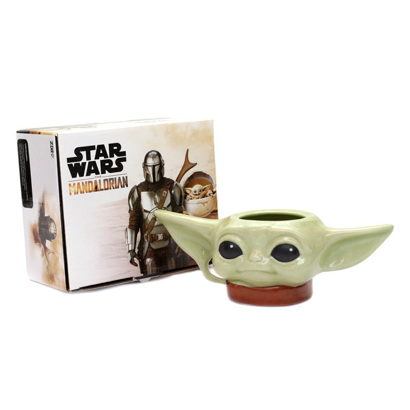 Caneca 3D Baby Yoda Grogu Mandaloriam Star Wars 300mL