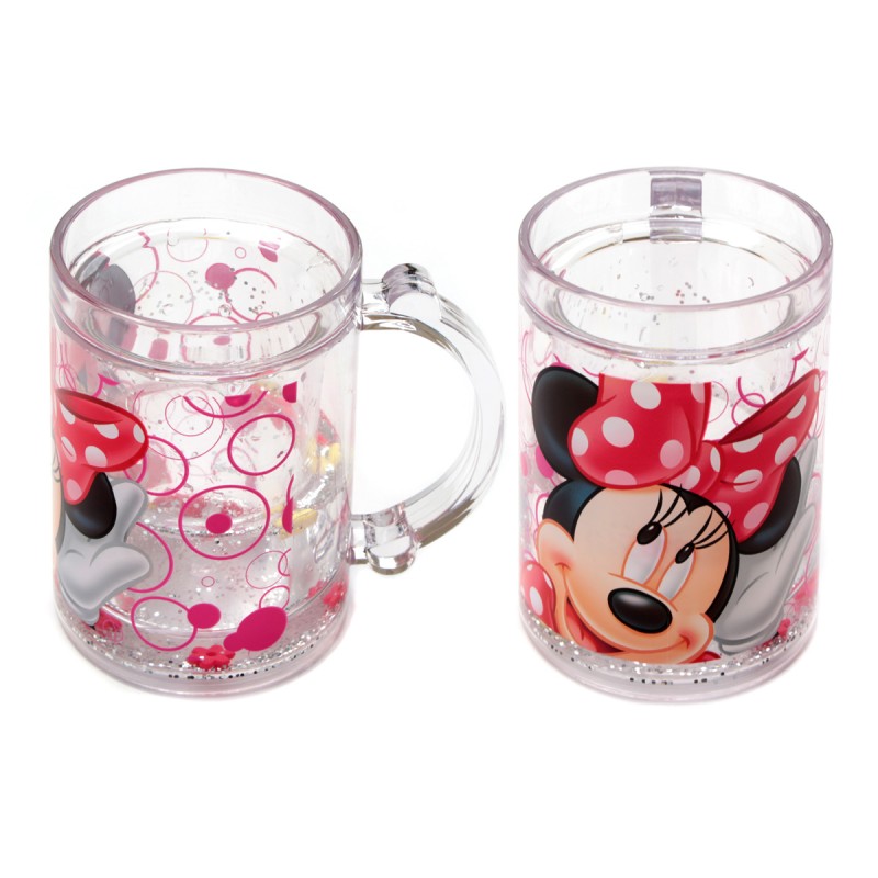 Caneca Infantil Dupla Camada com Gel Minnie Mouse 220mL