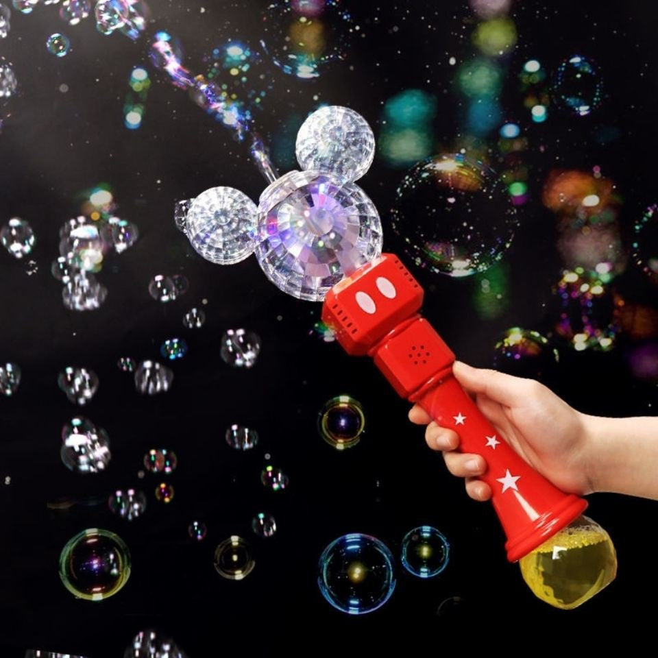 Máquina de Bolhas de Sabão Mickey Minnie Lighting Music Disney