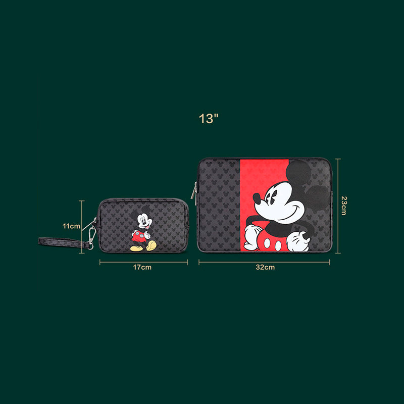 Capa Case para Notebook e Necessaire Mickey Heads Disney