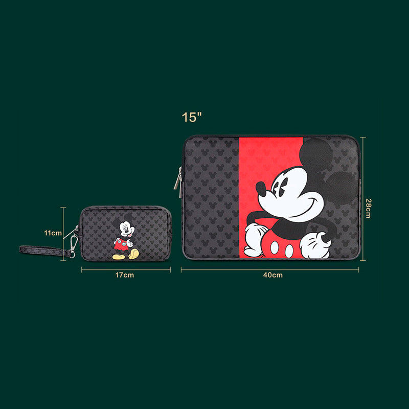 Capa Case para Notebook e Necessaire Mickey Heads Disney