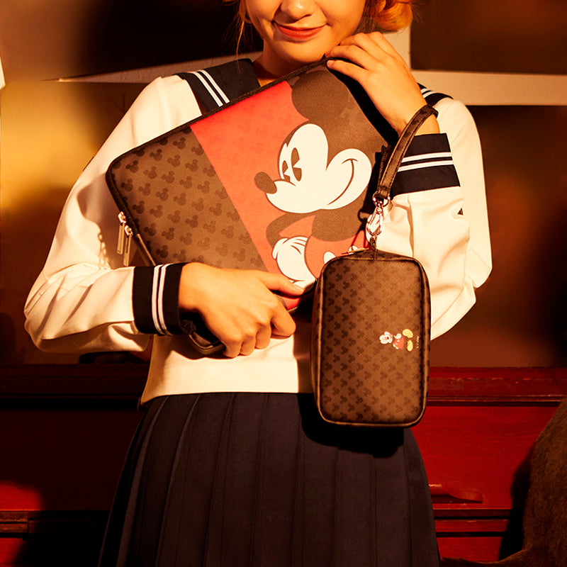 Capa Case para Notebook e Necessaire Mickey Heads Disney