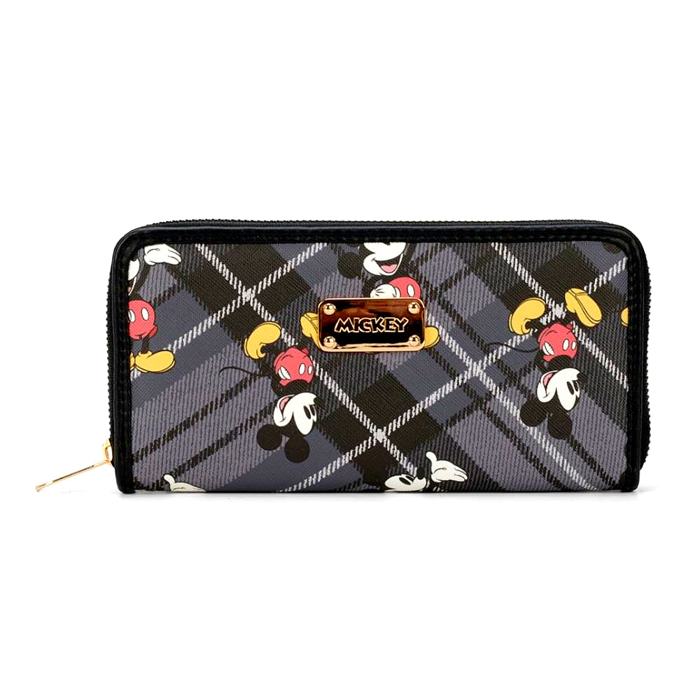Mickey Tartan Women's Black Wallet