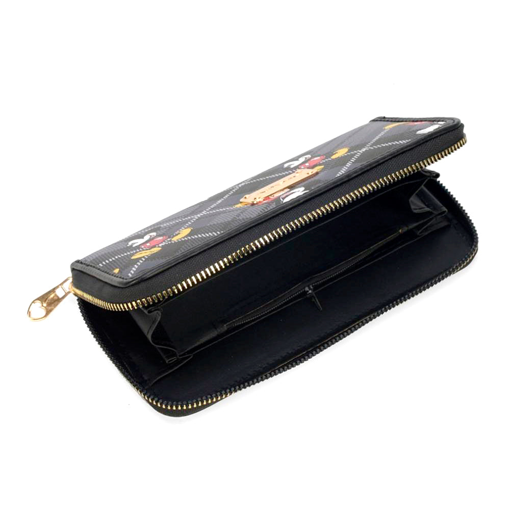 Mickey Tartan Women's Black Wallet