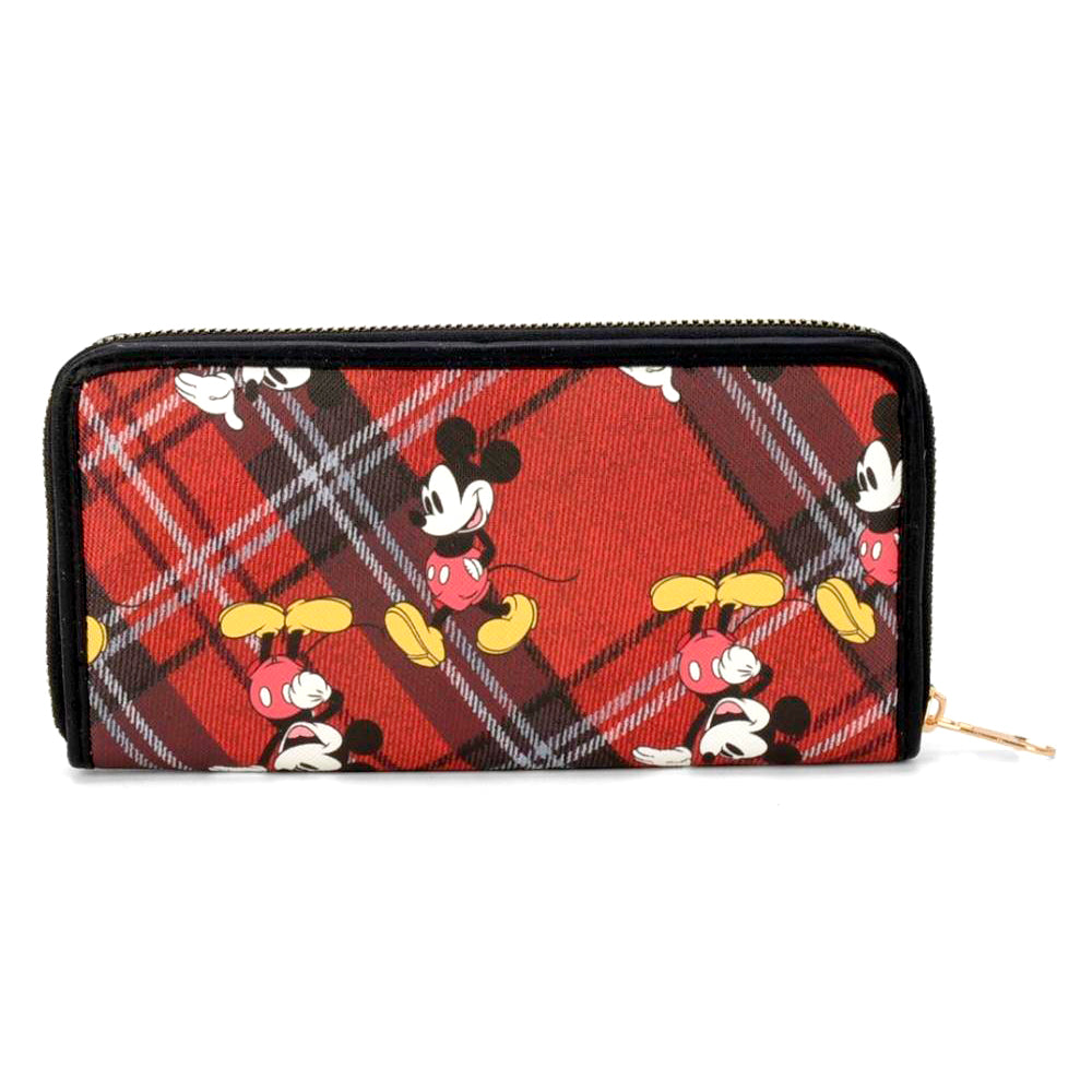 Cartera roja de mujer Mickey Tartan