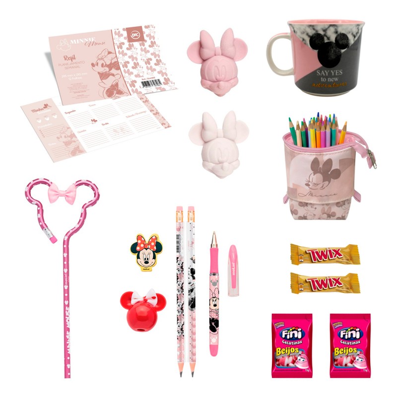 Cesta na Caixa Minnie Stationary Lovers c/ Planner M