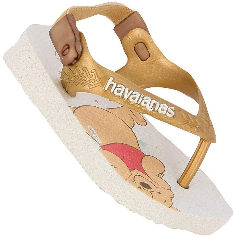 Chinelo Havaianas Infantil com Elástico Baby Pooh Disney