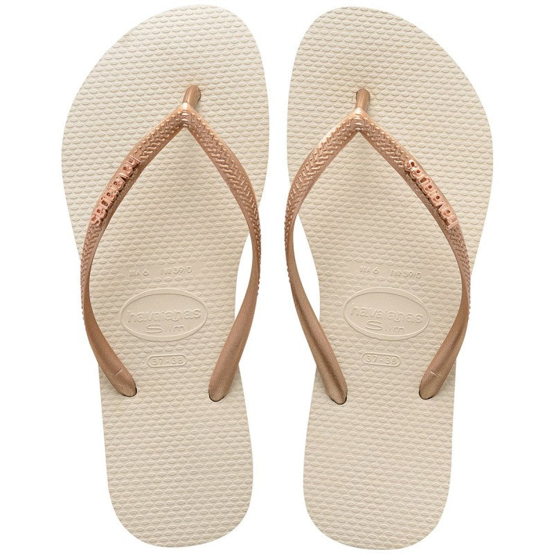 Chinelo Havaianas Feminino Slim Logo Metallic