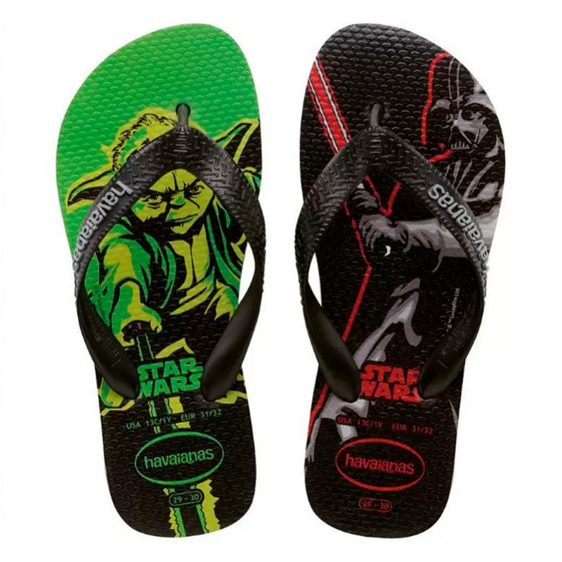 Havaianas Children's Max Yoda and Darth Vader Star Wars Slipper