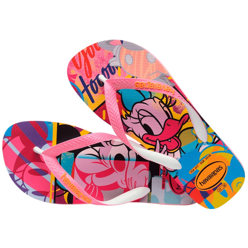 Chinelo Havaianas Stylish Minnie e Margarida Disney