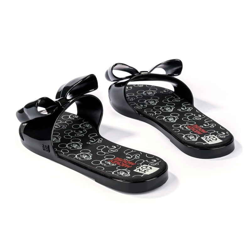 Chinelo Minnie Mouse Laço Adulto Sketch Slide Zaxy