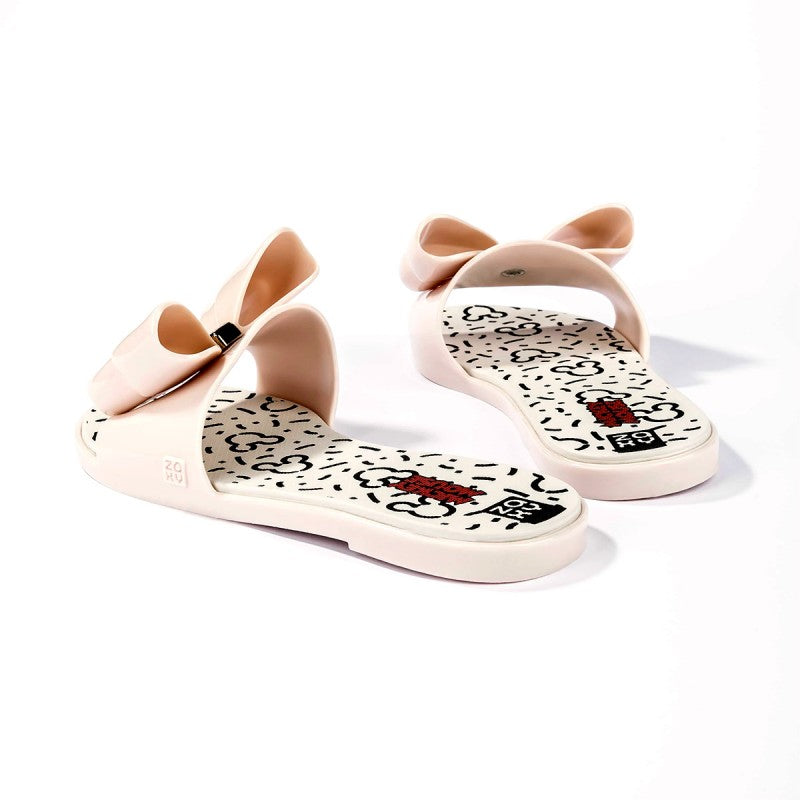 Chinelo Minnie Mouse Laço Adulto Sketch Slide Zaxy