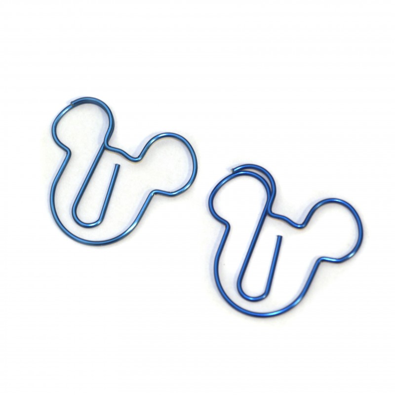 Clips Metálicos Cabeza Mickey - 12 unidades