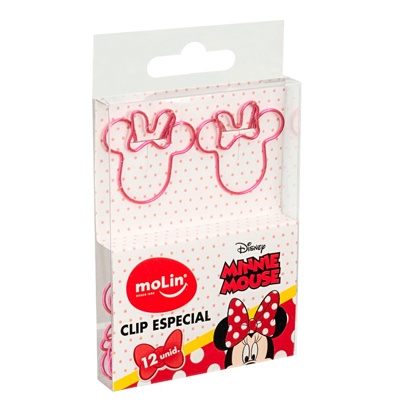 Pinzas Metálicas Cabeza Minnie - 12 unidades