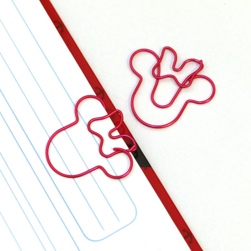 Pinzas Metálicas Cabeza Minnie - 12 unidades
