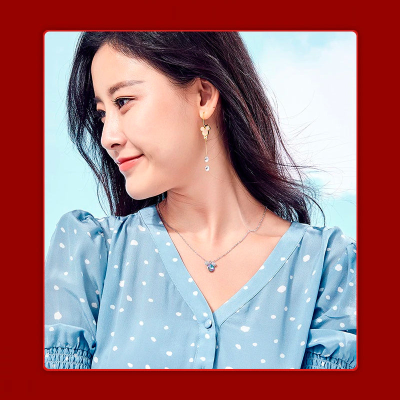 Mickey Lady Disney Zirconia Pendant Necklace