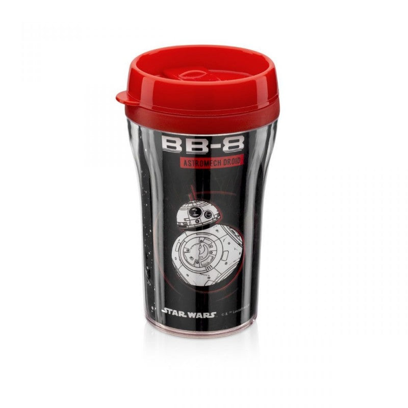 Copo com Tampa Rey & BB8 200mL