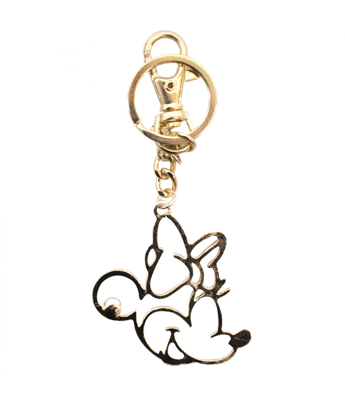 Llavero cabeza de Minnie con diamantes de imitación