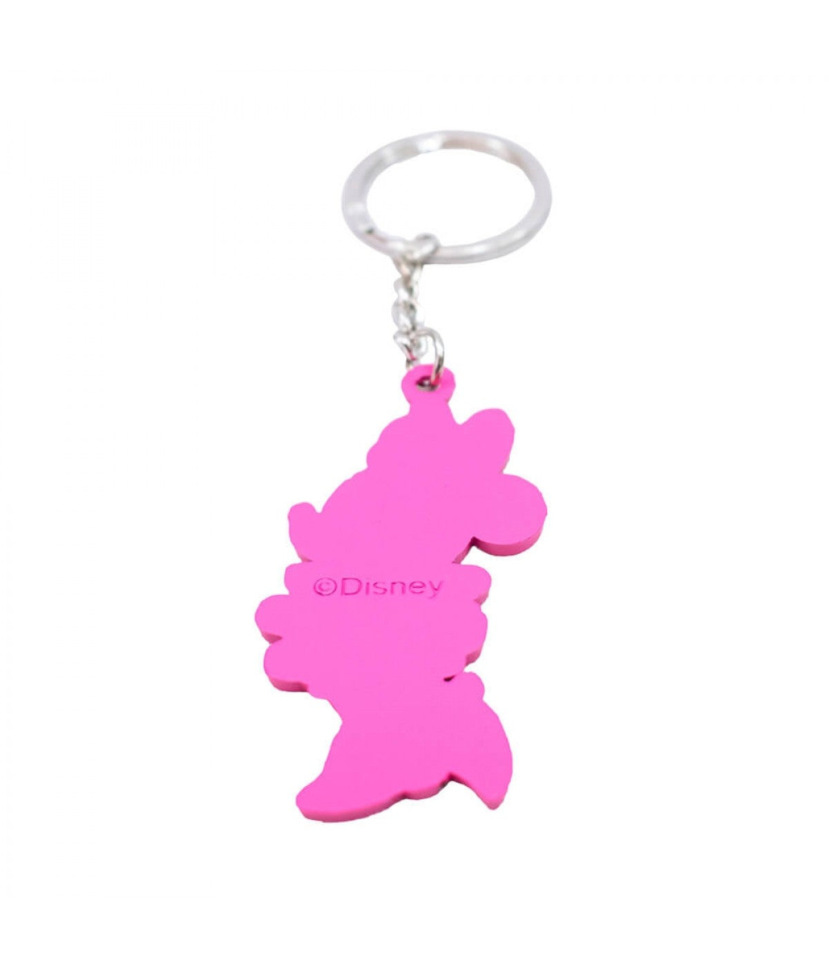 Pink Disney Minnie Silhouette Keychain