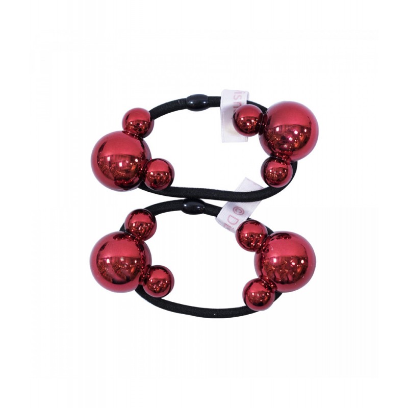 Mickey Head Red Hair Elastics