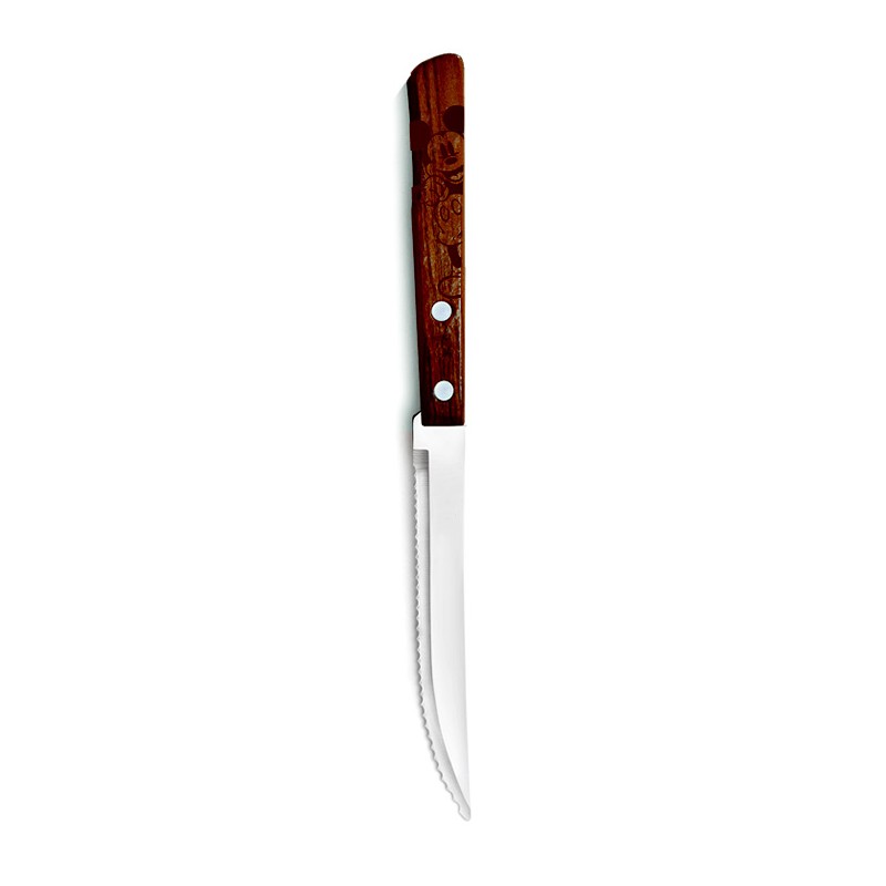 Cuchillo para carne Mickey y Minnie Disney con mango de madera