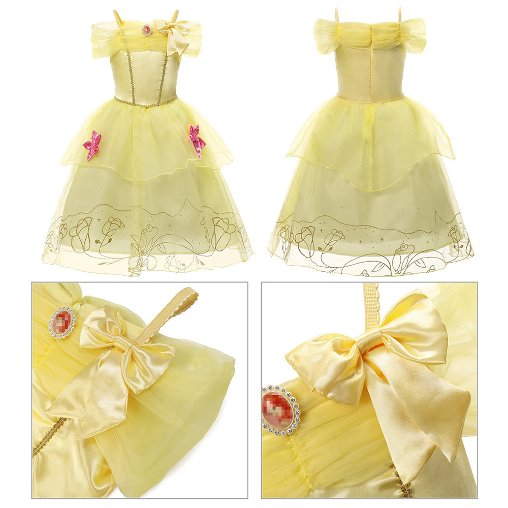 Fantasia Bela Infantil Cosplay Standard 01