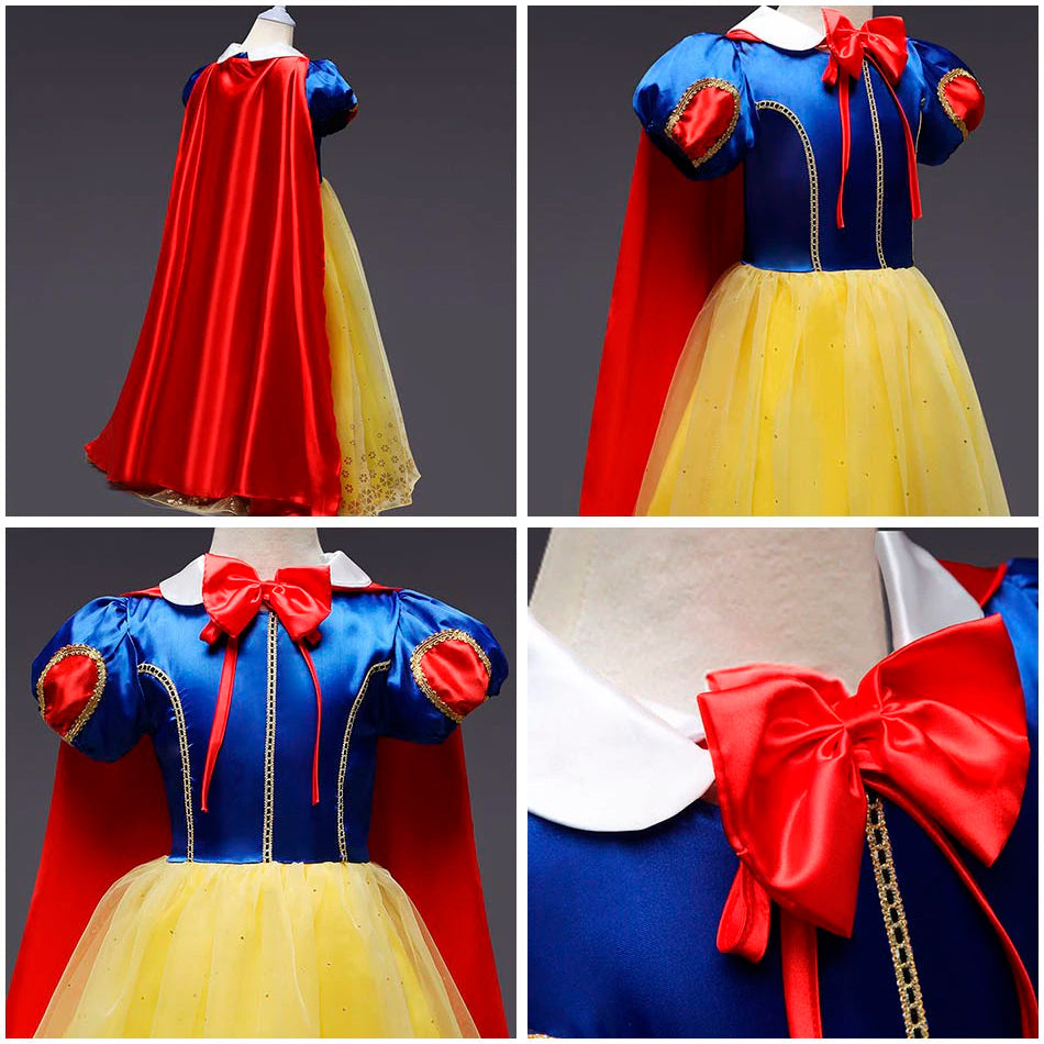 Fantasia Infantil Branca de Neve Luxo Cosplay