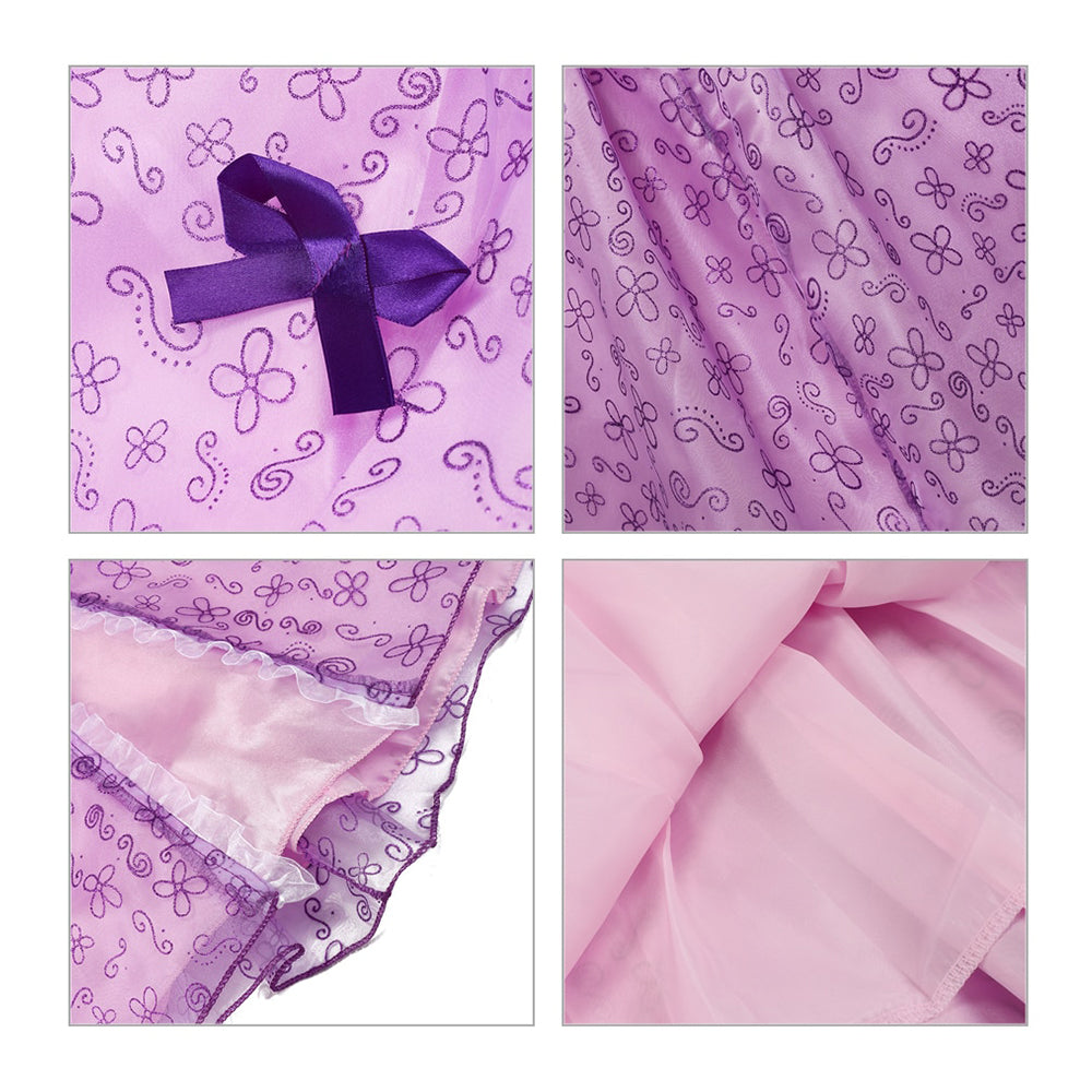 Fantasia Rapunzel Infantil Cosplay Standard 02