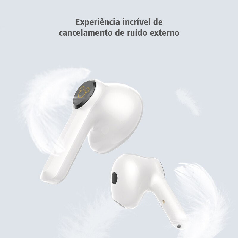 Fones de Ouvido Bluetooth Mickey Minnie Retrô Disney