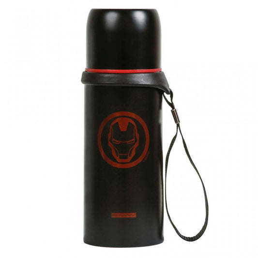 Garrafa Térmica Homem de Ferro (Iron Man) 350mL c/ Alça para Transporte