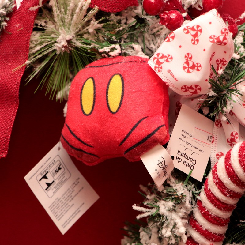 Guirlanda de Natal Mickey Mouse Candy 55 cm com Pelúcia Ícones