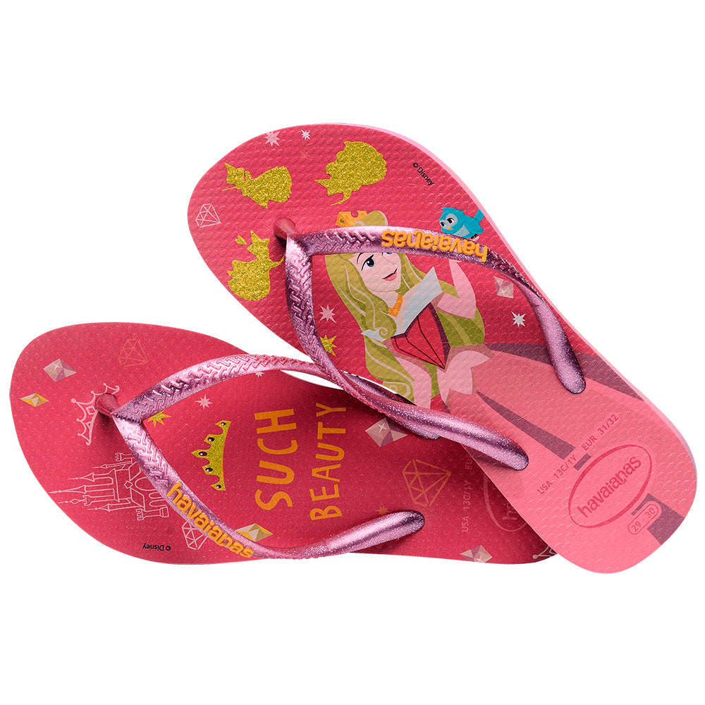 Chinelo Havaianas Infantil Princesa Aurora Disney