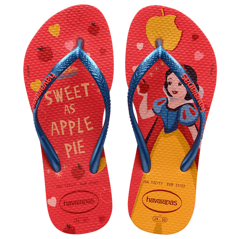 Chinelo Havaianas Infantil Princesa Branca de Neve Disney