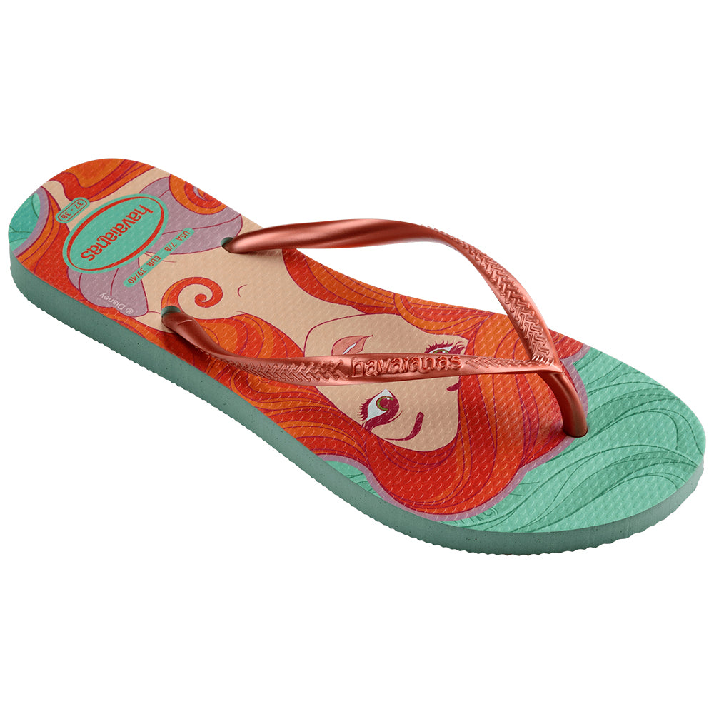 Chinelo Havaianas Slim Princesa Ariel Disney