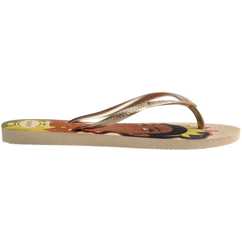 Chinelo Havaianas Slim Princesa Tiana Disney