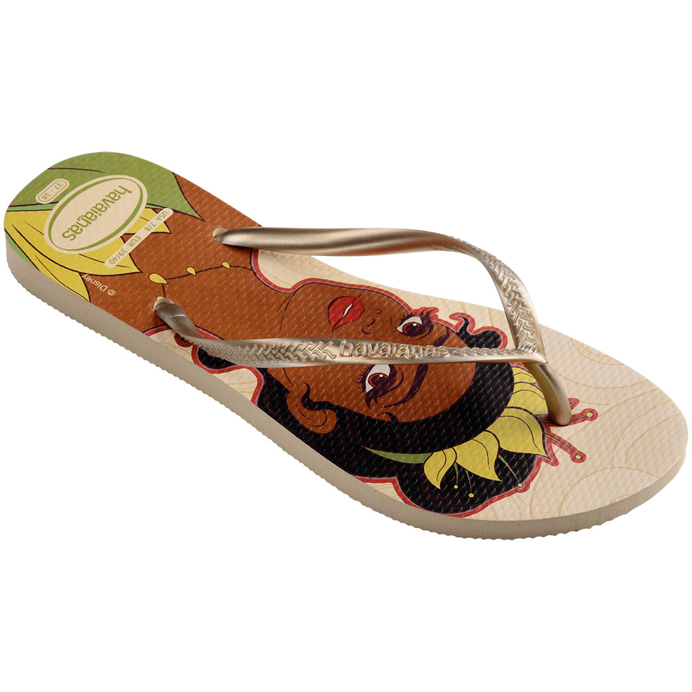 Chinelo Havaianas Slim Princesa Tiana Disney