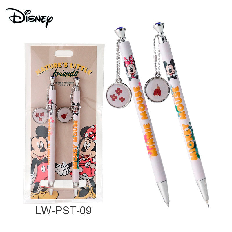 Kit Caneta Esferográfica e Lapiseira Mickey Minnie e Amigos Disney