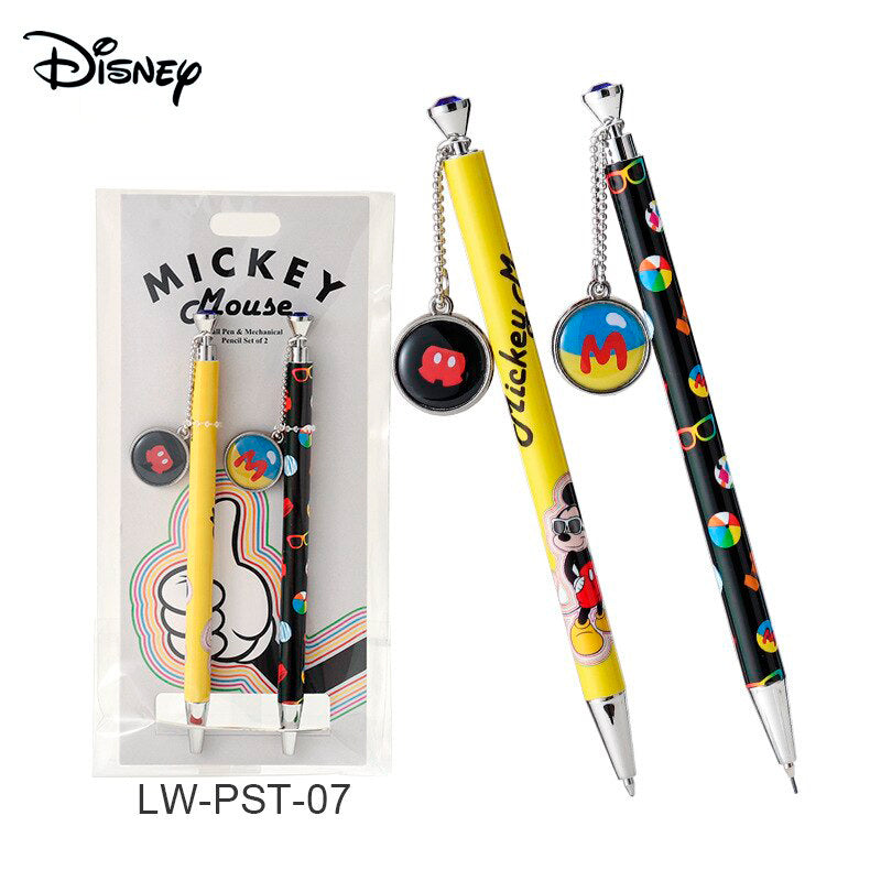 Kit Caneta Esferográfica e Lapiseira Mickey Minnie e Amigos Disney