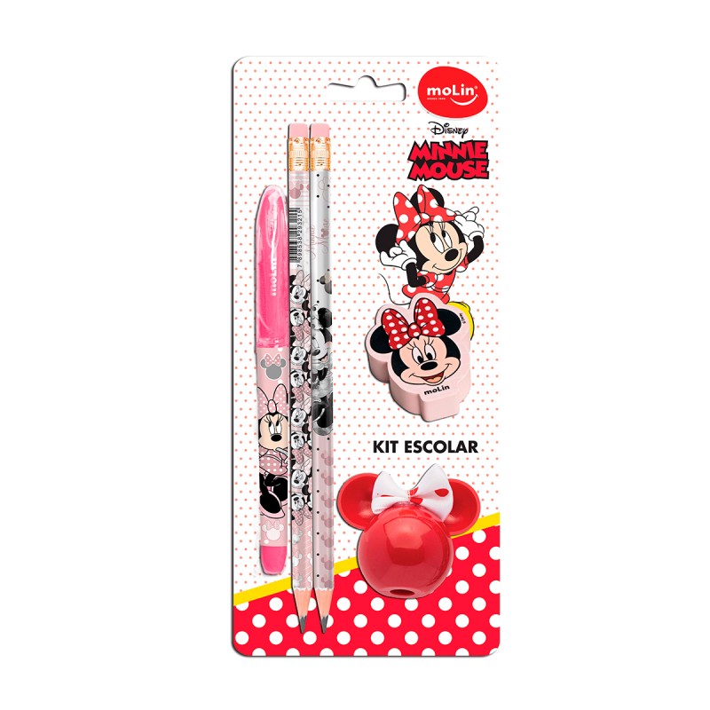 Minnie School Kit Pen / Pencil / Eraser / Sharpener
