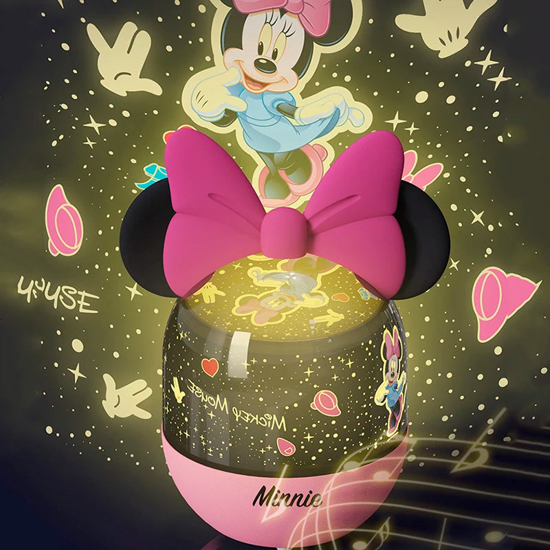 Projetor, Luminária e Caixa de Música Mickey e Minnie Disney