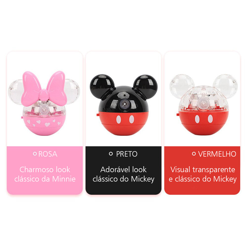 Máquina de Bolhas de Sabão Mickey e Minnie Ball Shape Light Music Disney